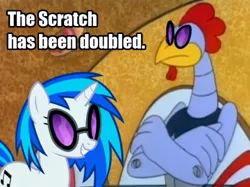 Size: 500x374 | Tagged: adventures of sonic the hedgehog, artist needed, crossover, derpibooru import, edit, edited screencap, safe, scratch (aosth), screencap, sonic the hedgehog (series), source needed, vinyl scratch