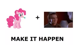 Size: 1337x796 | Tagged: all caps, derpibooru import, exploitable meme, make it happen, meme, meta, pinkie pie, safe, the room