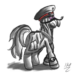 Size: 900x900 | Tagged: artist:ikariuga, crossover, derpibooru import, gas mask, moustache, ponified, romantically apocalyptic, safe, zee captain