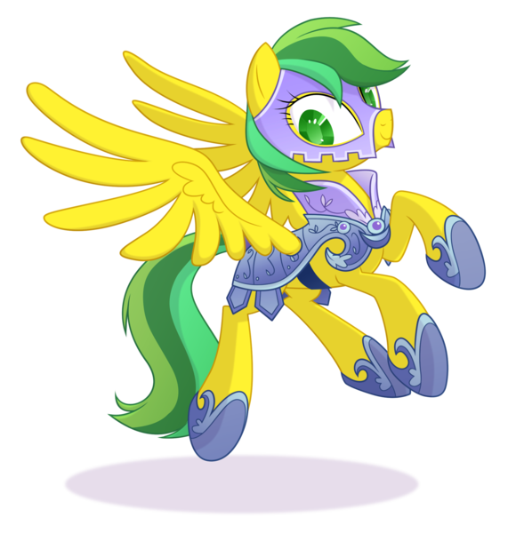 Size: 2000x2100 | Tagged: safe, artist:equestria-prevails, derpibooru import, masquerade (g1), pegasus, pony, twinkle eyed pony, armor, crystal guard armor, female, g1, g4, high res, hoof shoes, mare, simple background, transparent background