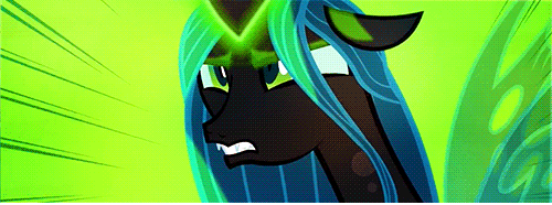 Size: 500x186 | Tagged: a canterlot wedding, animated, changeling, changeling queen, derpibooru import, female, queen chrysalis, safe, screencap