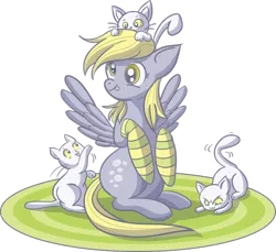 Size: 900x826 | Tagged: safe, artist:xkappax, derpibooru import, derpy hooves, cat, pegasus, pony, :p, clothes, female, mare, socks, striped socks