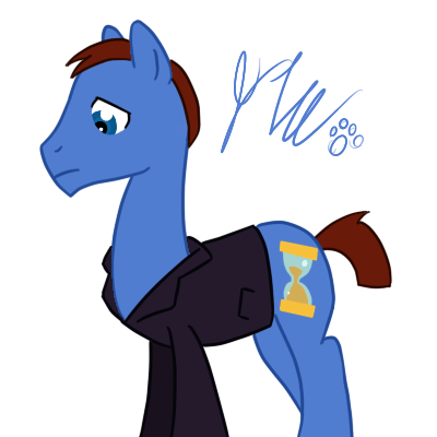 Size: 400x400 | Tagged: artist:antiwrathman, derpibooru import, doctor whooves, ninth doctor, safe, time turner