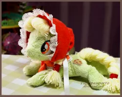 Size: 1113x881 | Tagged: artist:piquipauparro, derpibooru import, fluffy, granny smith, irl, photo, plushie, safe, younger