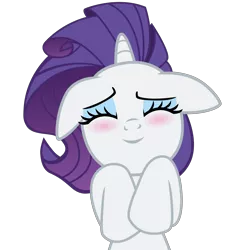 Size: 3000x3000 | Tagged: safe, artist:erisgrim, derpibooru import, rarity, alternate hairstyle, blushing, cute, happy, high res, simple background, transparent background, vector