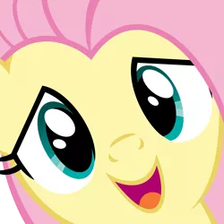 Size: 4683x4680 | Tagged: absurd resolution, artist:drpancakees, close-up, derpibooru import, emote, face, fluttershy, hi anon, meme, safe, solo