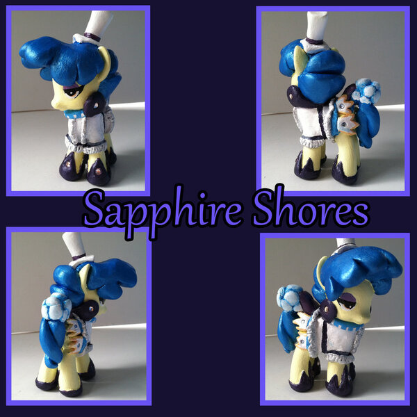 Size: 900x900 | Tagged: safe, artist:soulveiwinterfall, derpibooru import, sapphire shores, pony, brushable, custom, irl, photo, toy