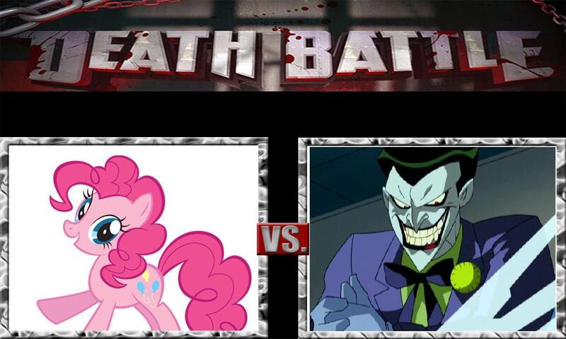 Size: 1080x648 | Tagged: artist:darthwill3, batman, crossover, death battle, derpibooru import, meme, meta, pinkie pie, safe, the joker