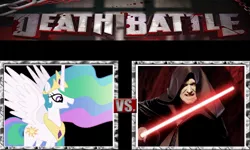 Size: 1080x648 | Tagged: safe, artist:darthwill3, derpibooru import, princess celestia, crossover, death battle, emperor palpatine, image, jpeg, meme, meta, star wars