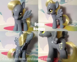 Size: 900x720 | Tagged: safe, artist:saucycustoms, derpibooru import, derpy hooves, pony, brushable, custom, irl, photo, toy