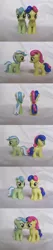 Size: 600x2829 | Tagged: safe, artist:amandkyo-su, derpibooru import, bon bon, lyra heartstrings, sweetie drops, pony, brushable, custom, filly, irl, photo, toy