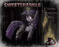 Size: 1280x1022 | Tagged: artist:the-buther-x, crossover, derpibooru import, grimdark, needles kane, sweet tooth (twisted metal), twilight sparkle, twisted metal, twisted metal black