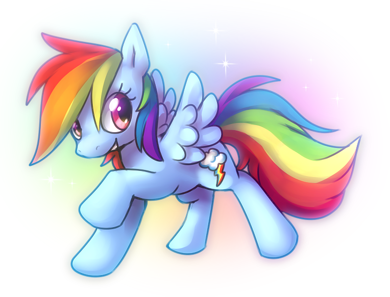 Size: 764x582 | Tagged: safe, artist:kawiko, derpibooru import, rainbow dash, pegasus, pony, backwards cutie mark, cute, dashabetes, female, mare, raised hoof, simple background, smiling, solo, sparkles, spread wings, transparent background, wings