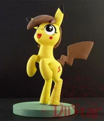 Size: 600x695 | Tagged: artist:viistar, derpibooru import, irl, photo, pikachu, pokémon, ponified, ponychuu, safe, sculpture