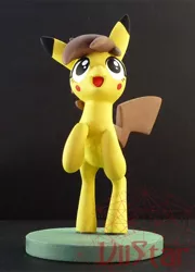 Size: 600x834 | Tagged: artist:viistar, derpibooru import, irl, photo, pikachu, pokémon, ponified, ponychuu, safe, sculpture