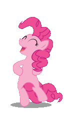 Size: 700x1200 | Tagged: safe, artist:bigccv, derpibooru import, pinkie pie, earth pony, pony, animated, bipedal, dancing, eyes closed, female, gangnam style, gif, mare, my little pony, open mouth, simple background, smiling, solo, transparent background