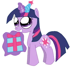 Size: 776x726 | Tagged: safe, artist:lorettafox, derpibooru import, twilight sparkle, present