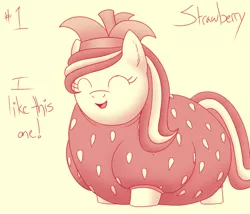 Size: 700x600 | Tagged: ask strawberry shortcake, costume, derpibooru import, fat, oc, oc:strawberry shortcake, safe, strawberry