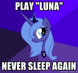 Size: 320x299 | Tagged: advice meme, caption, creepypasta, derpibooru import, exploitable meme, image macro, luna game, meme, princess luna, s1 luna, safe, solo, text