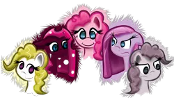 Size: 3840x2160 | Tagged: artist:timeforsp, changeling, changelingified, derpibooru import, discorded, g1, g1 to g4, generation leap, high res, pinkamena diane pie, pinkie pie, safe, species swap, surprise