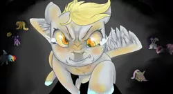 Size: 1134x618 | Tagged: grimdark, artist:colorlesscupcake, derpibooru import, applejack, derpy hooves, fluttershy, pinkie pie, rainbow dash, rarity, twilight sparkle, pegasus, pony, female, mane six, mare