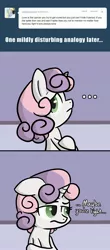 Size: 1280x2917 | Tagged: artist:waywardtrail, artist:zestyoranges, ask, ask ecstatic rarity, derpibooru import, safe, sweetie belle, tumblr