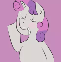 Size: 620x624 | Tagged: safe, derpibooru import, sweetie belle, pony, unicorn, ask, female, filly, preggy belle, pregnant, pregnant sweetie bell, solo