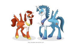 Size: 1280x858 | Tagged: artist:almairis, brother and sister, derpibooru import, duo, female, latias, latios, legendary pokémon, male, mare, pokémon, ponified, ponymon, safe, simple background, stallion, transparent background