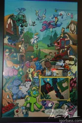 Size: 800x1200 | Tagged: source needed, safe, artist:andypriceart, derpibooru import, idw, official, ace, angel bunny, bittersweet (character), bulk biceps, carrot top, cranky doodle donkey, derpy hooves, doctor whooves, elwood (idw), firefly, golden harvest, iron will, jake (idw), leadwing, mayor mare, owlowiscious, philomena, pinkie pie, rainbow dash, roid rage, screwball, silver spoon, tank, time turner, twilight sparkle, unnamed pony, ponified, cat, changeling, donkey, dragon, earth pony, mouse, parasprite, pegasus, pony, unicorn, the return of queen chrysalis, spoiler:comic01, advertisement, alice price, andy price, background pony, blues brothers, censored vulgarity, changelings are terrible actors, comic, disguise, disguised changeling, drool, elwood j. blues, g1, g1 to g4, generation leap, grawlixes, idw advertisement, jake blues, katie cook, my little pony project, official comic, photo, ponyville, preview, sleeping, sweet apple acres, thomas magnum, z