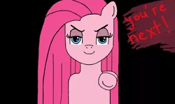 Size: 900x538 | Tagged: artist:verminshy, derpibooru import, fanfic:cupcakes, fourth wall, pinkamena diane pie, pinkie pie, safe