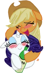 Size: 362x601 | Tagged: safe, artist:atrixwolfe, artist:whitediamonds, derpibooru import, applejack, rarity, alcohol, blushing, drunk, drunk aj, drunk lesbian, drunk rarity, female, lesbian, rarijack, shipping