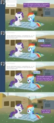 Size: 1280x2878 | Tagged: artist:dtcx97, ask, derpibooru import, filly, rainbow dash, rarity, safe, the cutie mark diaries, tumblr