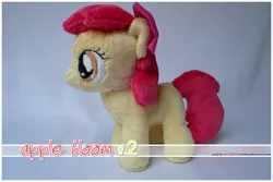 Size: 1038x694 | Tagged: apple bloom, artist:navkaze, derpibooru import, irl, photo, plushie, safe, solo