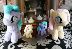 Size: 1119x768 | Tagged: artist:navkaze, aura (character), derpibooru import, filly, fluttershy, irl, photo, plushie, safe