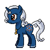 Size: 100x100 | Tagged: safe, artist:viral-code, derpibooru import, oc, unofficial characters only, pony, unicorn, animated, blinking, necklace, sprite