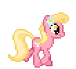 Size: 110x100 | Tagged: safe, artist:botchan-mlp, derpibooru import, lily, lily valley, earth pony, pony, animated, background pony, cute, desktop ponies, female, flower, flower in hair, lilybetes, mare, simple background, solo, sprite, transparent, transparent background, trotting, walk cycle