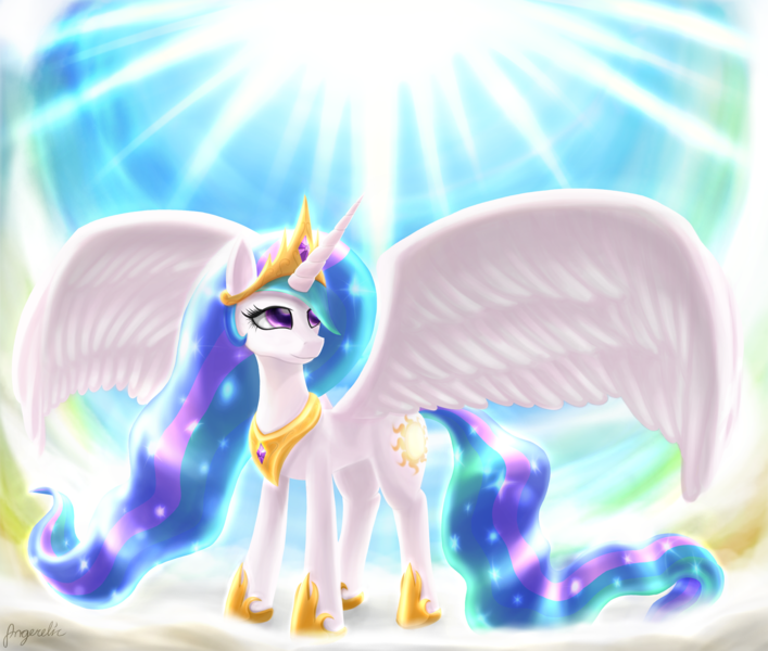 Size: 1920x1629 | Tagged: artist:angerelic, derpibooru import, princess celestia, safe, solo, sun