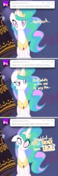 Size: 700x2120 | Tagged: applejack, artist:frostedwarlock, ask, blueabuse, bluejack, celestia replies, derpibooru import, female, male, prince blueblood, princess celestia, run! celestia is pissed run guys run for your life!, safe, shipping, straight