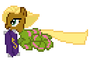 Size: 134x90 | Tagged: safe, derpibooru import, elsie, pretty vision, earth pony, pony, animated, desktop ponies, elise, female, mare, mouth hold, running, simple background, solo, sprite, transparent background