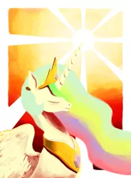 Size: 817x1113 | Tagged: artist:justdayside, derpibooru import, princess celestia, safe, solo