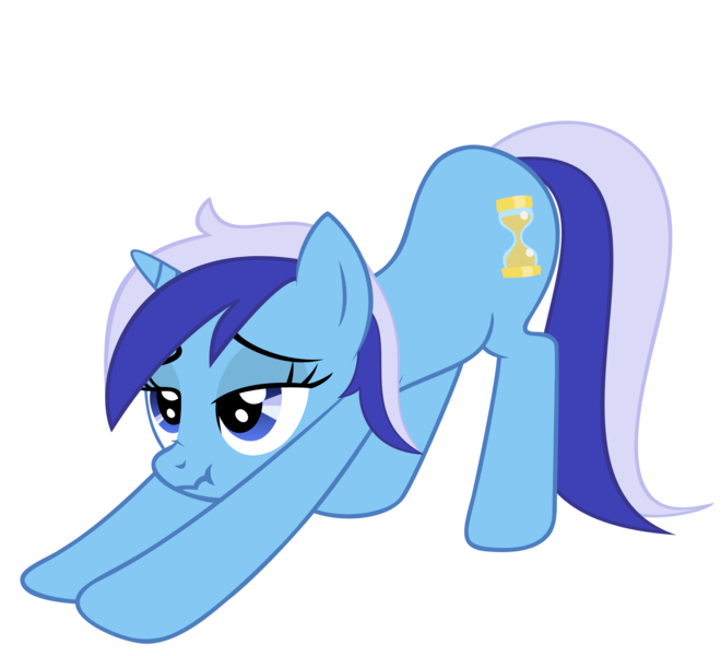 Size: 2040x1855 | Tagged: safe, artist:luckysmores, derpibooru import, minuette, pony, unicorn, exploitable meme, female, iwtcird, mare, scrunchy face, simple background, solo, stretching, transparent background