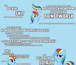 Size: 960x822 | Tagged: derpibooru import, extreme, extreme advertising, hardcore, image macro, rainbow dash, safe, vulgar