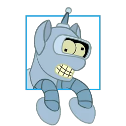 Size: 500x500 | Tagged: artist:chameron, bender bending rodriguez, derpibooru import, futurama, ponified, safe