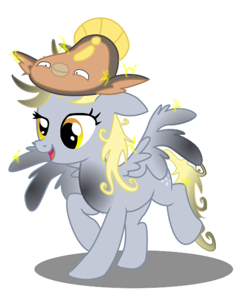 Size: 506x628 | Tagged: safe, artist:seaandsunshine, derpibooru import, derpy hooves, pegasus, pony, stunfisk, crossover, female, mare, pokémon, scorched, simple background, spread wings, transparent background, vector, walking, wings