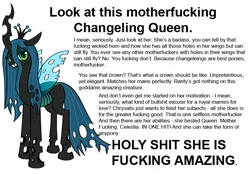 Size: 798x557 | Tagged: derpibooru import, extreme, extreme advertising, meme, queen chrysalis, safe, text, vulgar