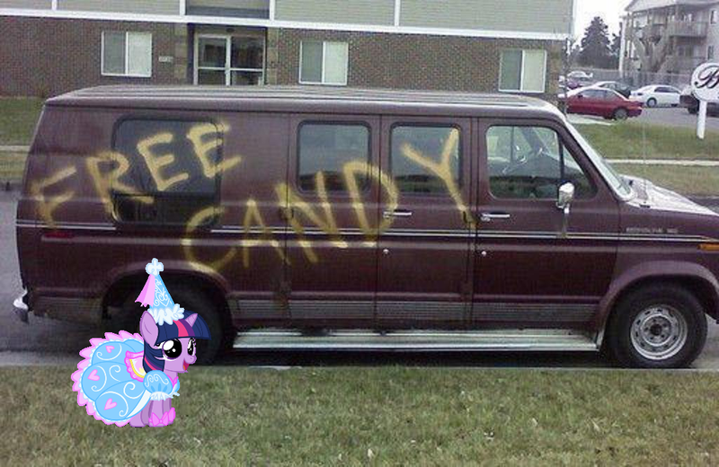 Size: 1024x666 | Tagged: safe, derpibooru import, twilight sparkle, pony, car, clothes, dress, filly, free candy, image, irl, photo, png, ponies in real life, this will end in death, this will end in tears, this will end in tears and/or death