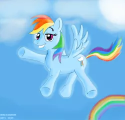 Size: 1000x960 | Tagged: safe, artist:scobionicle99, derpibooru import, rainbow dash, pegasus, pony, solo