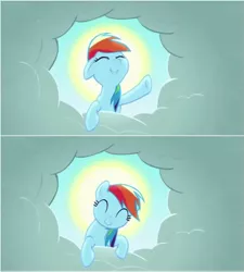 Size: 853x948 | Tagged: derpibooru import, exploitable, or else, or else meme, rainbow dash, safe