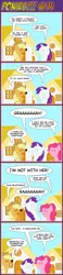 Size: 600x2568 | Tagged: applehound, applejack, artist:turag, comic, comic:ponies!!!, derpibooru import, female, happy together, lesbian, pinkie pie, ponies!!!, raripie, rarity, safe, shipping, song reference, the turtles