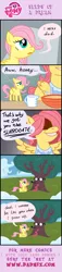 Size: 300x1305 | Tagged: artist:blade-zulah, comic, derpibooru import, filly, fluttershy, fluttertree, implied divorce, implied murder, oc, safe, tree, younger